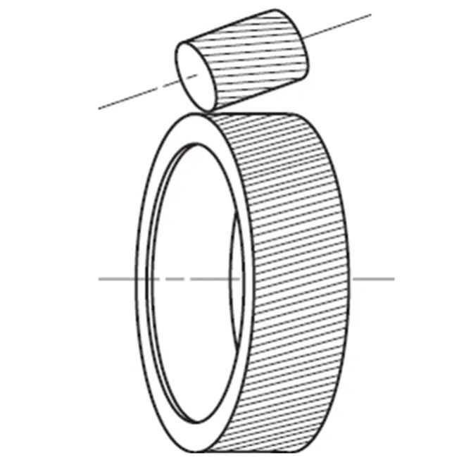 圖5 水平角度不對(duì)中示意